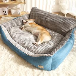 Esteira confortável de dormir de inverno quente, Sofá macio para gatos, Cães pequenos e médios, Cama aconchegante para cachorros - Image 2