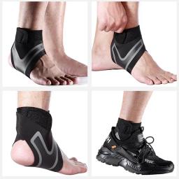 Protetores de tornozelo respirável para esportes, ajustável, compressão mangas de tornozelo, corrida, futebol, basquete, 1 par - Image 3