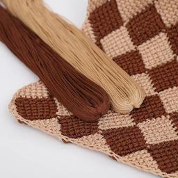 Fio De Tricô Misturado De Seda De Gelo, Fio para Handmade Chapéus Cestas Artesanato, Artesanato e Material De Costura, 100m - Image 3
