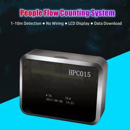 Infravermelho Feixe Pessoas Fluxo Contando Sistema, Contador De Passageiros, Display LCD, 1-10m Ampla Faixa De Detecção, Pessoa Contando Sistema, IR - Image 1