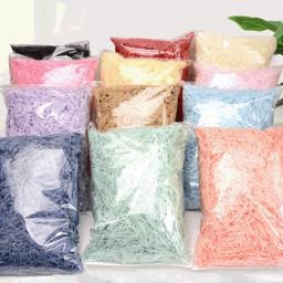 Confetti de papel desfiado multicolor, Raffia, enchimento de caixa de presente DIY, festa de casamento, decoração festiva, 500g, 1kg - Image 4
