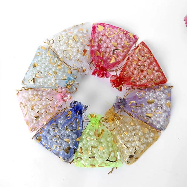 Bolsas de Organza Multicoloridas com Cordão - 1/10/20/50/100 Peças para Presentes, Jóias e Doces em Casamentos e Natal