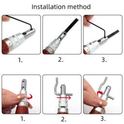 7 em 1 conjunto pro leathercraft costura ajustável e sulco vinco ferramenta de couro diy artesanal prático - Image 3