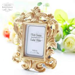 Mini moldura barroca de ouro, 50 peças, porta cartão, lembrança de casamento, lembranças, eventos, festas, decoração de mesa - Image 5