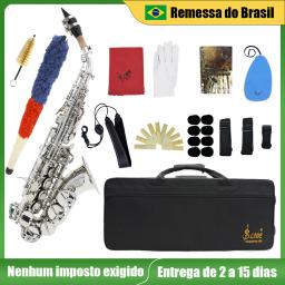 SLADE-Saxofone Soprano Profissional com Caixa, Corpo De Latão, Sax Plano B, Instrumento De Soprano, Reeds Peças e Acessórios - Image 3