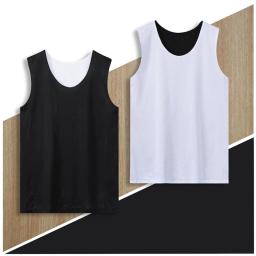 Respirável dupla face Wearable Homens Basquete Jerseys Double-deck Camisa Esportiva Sleevess Homens Uniforme De Basquete Sportswear - Image 2