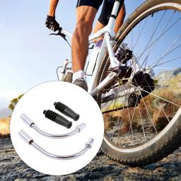 Macarrão de freio em v para bicicleta, tubo curvo, guia de cabo, mangas de cabeça de borracha, mangueira de freio, peças de bicicleta, acessório, extremidades de alumínio, mountain bike - Image 1