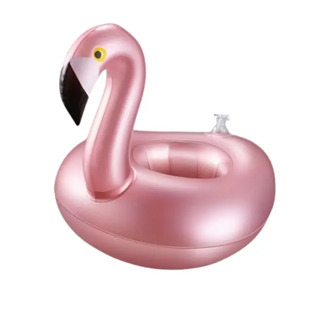 Porta-garrafas e porta-copos infláveis flutuantes em ouro rosa - 1 peça estilosa