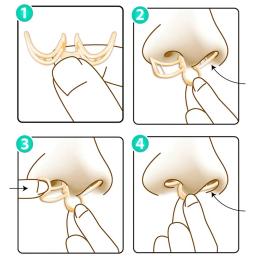 Dilatador nasal para redução do ronco, ronco rolha, aumenta o fluxo de ar, dispositivos anti ronco, silicone nariz clip, melhorar o sono e ronco - Image 6