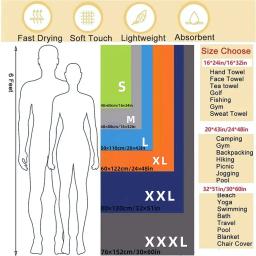 Toalha de microfibra com malha, secagem rápida, toalhas absorventes para acampar, ginásio, ioga, mochila, caminhadas - Image 2
