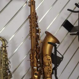 Europeu high-end marrom Bb saxofone tenor drop B tom retro fosco profissional instrumento saxofone tenor banhado a ouro personalização - Image 2