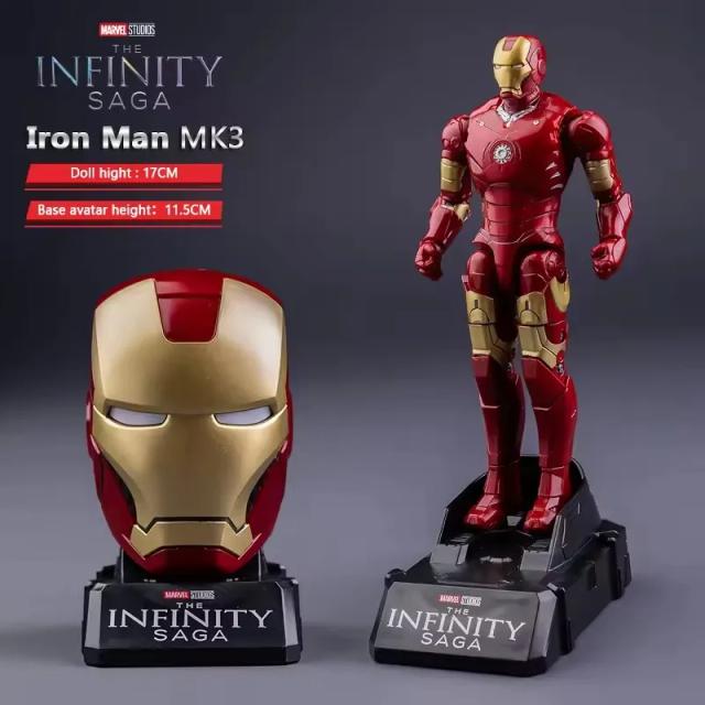 Marvel Figura de Ação Deformável Cabeça de Homem de Ferro e Homem-Aranha