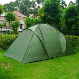 Tenda de acampamento à prova d'água, camada dupla, 2 quarto, ambiente externo, 4-6 pessoas, caminhada, caça, família, festa, 3 cores - Image 4