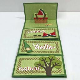 3d pull-out álbum caixa corte dados casa jardim cortado para diy scrapbooking papel cartão artesanato projeto 2024 venda quente - Image 3