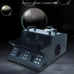 2000W Led Bubble Fog Machine Máquina integrada de bolha de fumaça de roda dupla Máquina profissional do efeito do partido do evento do casamento Para DJ Party Performance Halloween - Image 2