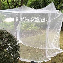 Ao ar livre grande branco acampamento mosquiteiro viagem portátil mosquito à prova de insetos tenda interior quarto dormir mosquito net - Image 4