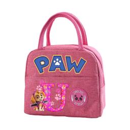 Paw Patrols Lunch Bag para Meninas, Skye Letter A-Z Anime Dog, Bolsa de isolamento térmico, Kids School Picnic Bento Case, Office Food Pouch - Image 4