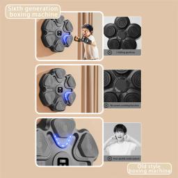 BT Smart Music Boxing Machine para Adultos e Crianças, Sports Fitness Trainer, Home Exercício Response Training, Wall Target - Image 6