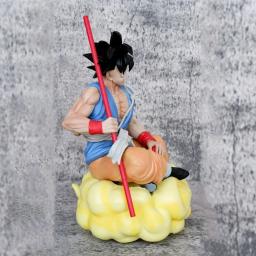 Anime dragon ball z son goku figuras de ação gk com nuvem boneca dos desenhos animados 21cm estátua pvc coleção modelo brinquedo presente para amigo - Image 4