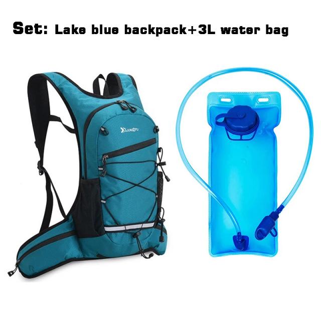 Conjunto de Mochila de Hidratação 3 Litros com Bico de Sucção e Tubo de Água para Esportes ao Ar Livre