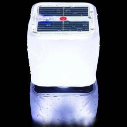 Lâmpada LED exterior inflável de energia solar, RGB fosco, Painel Solar Quadrado Quente Shed Light, Iluminação de emergência para caminhadas - Image 3
