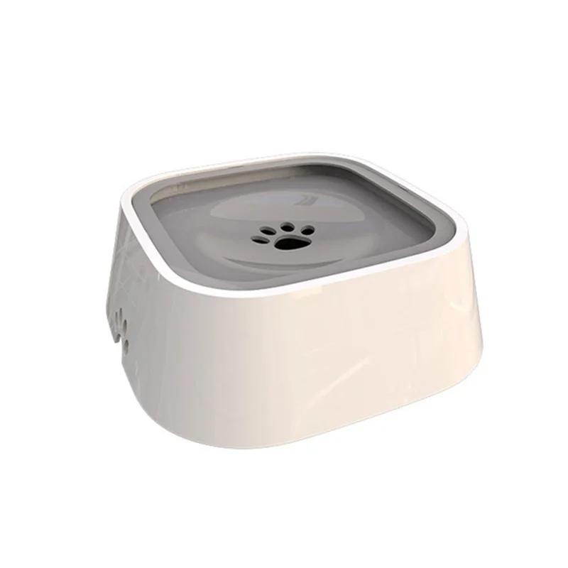 Tigelas de água flutuantes sem molhar a boca para animais de estimação, lento anti-transbordamento, dispensador de alimentação, grande capacidade, cão, gato, 1.5l - Image 1