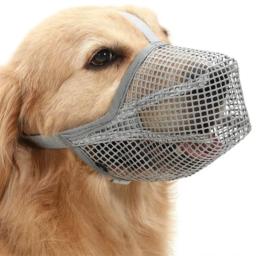 Capa de boca para cachorro, focinhos, lambendo e anti-mordida, respirável, água potável, ajustável, capa de boca para animais de estimação ao ar livre - Image 1