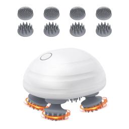 ORIA-Elétrica Handheld Pet Massageador, Cães e Gatos Cabeça Scratcher, Cuidados de Saúde, Relaxe com 8 Cabeças Destacáveis, Pet Shop - Image 1