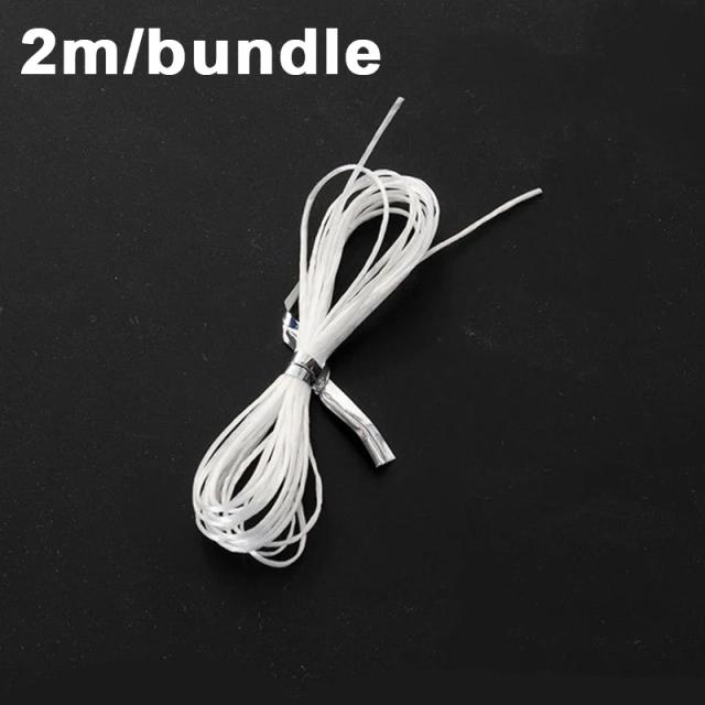 Cordões Elásticos Brancos para Joias DIY: Miçangas de Látex para Pulseiras, Colares e Tornozeleiras de Alta Elasticidade