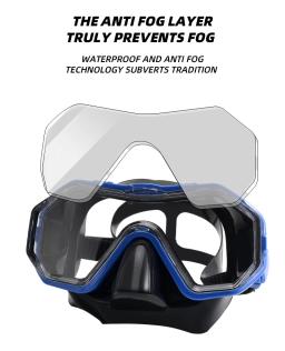 Máscara de mergulho profissional anti-nebulização Snorkel, Óculos Snorkel, Tubo de natação para adultos, Unisex - Image 3