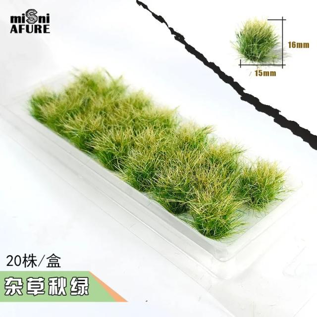 Kits de Modelos de Gramado DIY com Mesa de Areia - Materiais para Montagem de Cenários de Jardim, Altura 12mm, 1 Caixa