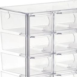 Organizador pequeno com gavetas claras, mini gaveta, grande capacidade Bead - Image 1