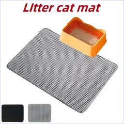 Almofada de areia de camada dupla impermeável para caixa de gato, sandbox antiderrapante, tapete grande para gatos, 70X120cm - Image 1