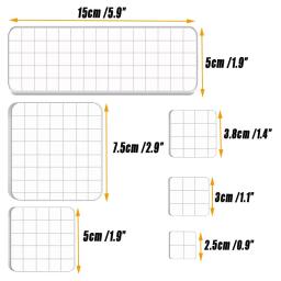 Blocos De Estampagem De Acrílico Claro, Ferramentas com Linhas De Grade, Scrapbooking Artesanato Fazendo, 6 Pcs - Image 6