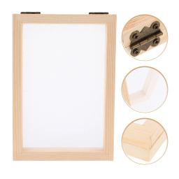 Tela De Moldura De Fabricação De Papel, Molde De Madeira DIY, Artesanato De Papel, Brinquedos De Impressão Deckle, Kit Artesanal, Ferramentas De Molde Para Crianças, Pacote De Flores - Image 2