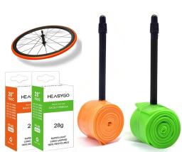 1pc tubo interno de bicicleta ultraleve 700c 18 23 25 28 bicicleta de estrada tpu pneu 65mm comprimento válvula francesa tubo super leve peças de bicicleta - Image 1