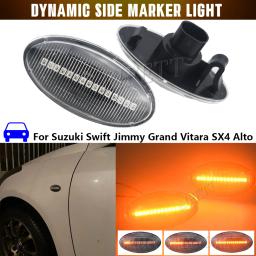 Turn Signal LED Lights para Suzuki, Swift, MZ, EZ, FZ, Vitara, Jimny, respingo, Grand, APV, Arena, Alto, SX4, Blinker dinâmico, marcador lateral, 2 pcs, novo - Image 2