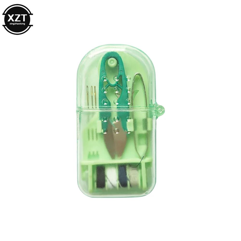 Mini Kit De Costura De Viagem Portátil, Linha De Costura Doméstica Agulha Bordada, Costura, Caixa De Armazenamento De Dedal, Ferramenta De Trabalho Manual, Artesanato DIY, 1 Conjunto - Image 1