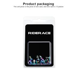 12pçs parafusos torx de rotor de freio a disco de bicicleta t25 m5x9mm, parafusos de fixação de bicicleta de estrada de aço inoxidável, acessório colorido de ciclismo, peça mtb - Image 5