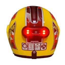 Impermeável LED Tail Light para capacete de bicicleta, sinal de segurança, lâmpada traseira, lanterna traseira, luz de advertência da motocicleta - Image 4