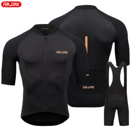 Raudax equipe 2024 homens verão manga curta conjunto camisa de ciclismo mtb maillot ropa ciclismo wear respirável roupas ciclismo - Image 3