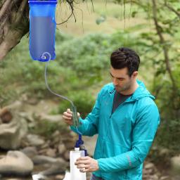 Outdoor Survival Water Filter Straw with Gravity Water Bag Purificador de água portátil Sistema de filtragem de água Acessórios de emergência - Image 5