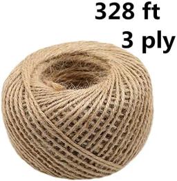 Corda de juta Vintage natural para artesanato DIY, barbante serapilheira, corda, embrulho, juta, cânhamo, jardinagem, decoração de casamento, 1mm, 2mm - Image 3
