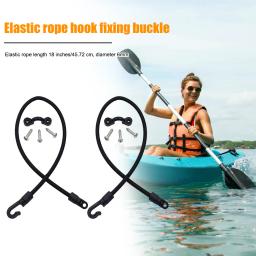 Barco Pesca Rod Tamer Strap, Corda Elástica Ajustável, Fixação de Gancho Buckle Set, Deck Mount Connector para Kayak Marine Boat - Image 4