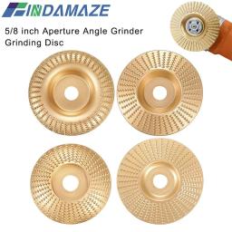 Carboneto de tungstênio Rebolo, Abertura Angle Grinder, Madeira Carving Disc, Formando Disco para Carpintaria, 4 Tipos, 5/8" - Image 1