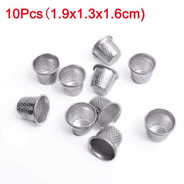 Dedais de Metal para Costura: Kit com 10 Peças Protetores de Dedo para Artesanato e Bordado à Mão