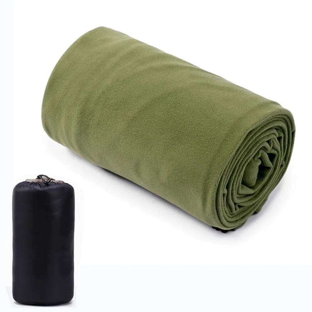 Saco de dormir de lã portátil ultra-leve lençóis de viagem polar para adultos barraca de acampamento ao ar livre cama quente saco de dormir forro - Image 1