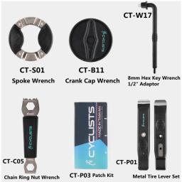 Ciclistas CT-K01 bicicleta multi-função ferramenta caso caixa de manutenção profissional 18 em 1 combinação terno iamok ferramentas de reparo de bicicleta - Image 6