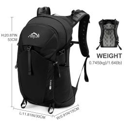 Mochila de hidratação para caminhadas para mulheres e homens Mochila de água de 25L para caminhadas, ciclismo, montanhismo, camping - Image 2