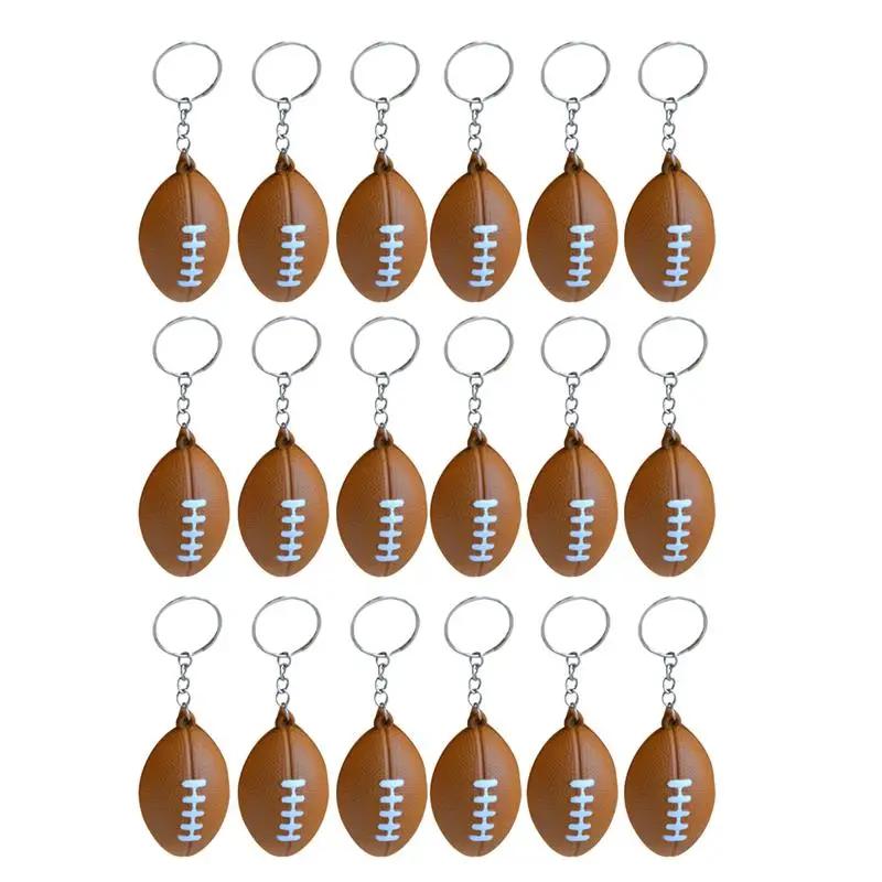Chaveiros de futebol americano para jogadores, chaveiro PU, lembranças pingentes, atletas, meninos, chaveiro bola, anéis, esporte, brinquedos - Image 1